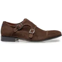 Floris van Bommel 12390 Instappers | Maat 9.5 Heren Bruin