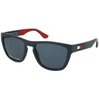 Tommy Hilfiger Square Heren Blue Blue Blauwe zonnebril