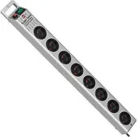 Brennenstuhl Super-Solid Line stekkerdoos 8-voudig zilver 2,5m H05VV-F 3G1,5 *FR*