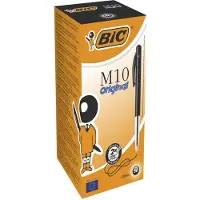 BIC M10 - Pen - 50 stuks - Zwart