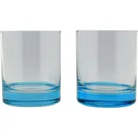Magic Tumbler Blauwe Bodem Glazen 30.5 Cl - 2 Stuks