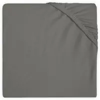 Jollein - Baby - Hoeslaken Wieg Jersey (Storm Grey) - Katoen - Hoeslaken Wieg - 40/50x80/90cm