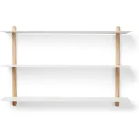 Gejst Nivo Wandplank A Licht / Wit - Wandplanken Eiken White - 20101