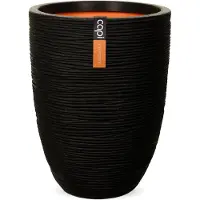 Capi Europe Vaas elegant laag Rib NL Ø46 H58 zwart