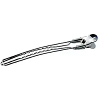 Comair Chrom-Clips silber 12,5 cm 10 Stück