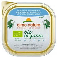 Almo Nature 18x Bio Organic Hondenvoer Nat Puppy Kip En Melk 300 Gr