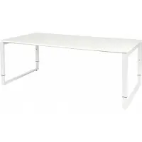 Schaffenburg Vergadertafel - Verstelbaar - 200x100 grijs - wit frame