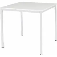 Schaffenburg Bureautafel - Domino Basic 80x80 grijs - wit frame