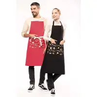 Kariban Rood Kerstschort geborduurd met naam of tekst