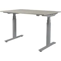 Schaffenburg Zit Sta Bureau - Plus Elektrisch 140x80 Havana Kersen -alu frame