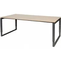 Schaffenburg Vergadertafel - Verstelbaar - 200x100 Havana Kersen - zw frame