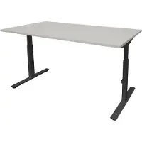 Schaffenburg Verstelbaar Bureau - Linesto 200x80 grijs - zwart frame
