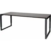 Schaffenburg Verstelbaar Bureau - Plus 200x80 logan - zwart frame