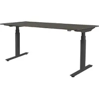 Schaffenburg Zit Sta Bureau - Plus Elek 180x80 logan eik - zwart frame