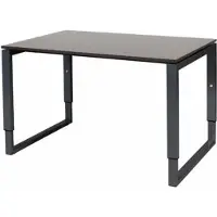 Schaffenburg Verstelbaar Bureau - Plus 120x80 logan - zwart frame