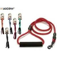 Mascow Hondenriem – Lijn – – Lichtblauw/Roze – 120cm - 2 stuks