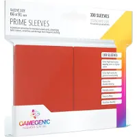 GameGenic Prime Sleeves 66x91mm Rood (100 stuks)