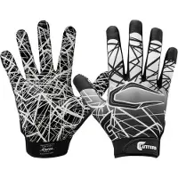 Wilson Cutters - American Football Handschoenen - Zwart/Wit - Medium