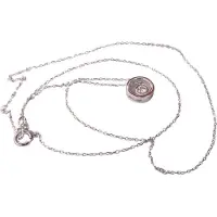 Christian wit gouden hanger met diamant