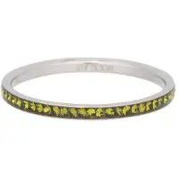 Ixxxi JEWELRY - Vulring - Zirconia Olivina - Zilverkleurig - 2mm - Maat 20
