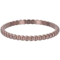 Ixxxi Jewelry - Vulring - Bolletjes Ring - Mat Bruin - 2mm - maat 19