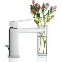 GROHE Eurocube Wastafelkraan - Medium uitloop - Met trekwaste - Chroom - AquaCalibrator