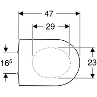 Geberit 300 Basic closetzitting - met deksel - met softclose topfix - wit