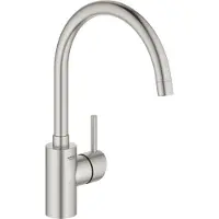 GROHE Concetto 1-gats keukenkraan met hoge draaibare uitloop supersteel