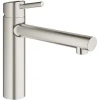 GROHE Concetto keukenkraan met medium uitloop steel