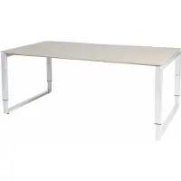 Schaffenburg Vergadertafel - Verstelbaar - 180x100 robson - wit frame
