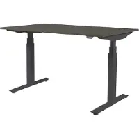 Schaffenburg Zit Sta Bureau - Plus Elek 160x80 logan eik - zwart frame