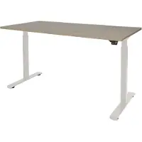 Schaffenburg Dextro Basic Zit-sta-bureau Rechthoekig Eiken T-Voet 1.600 (B) x 800 (D) x 705 (H) mm Melamine