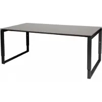 Schaffenburg Vergadertafel - Verstelbaar - 180x100 logan - zwart frame