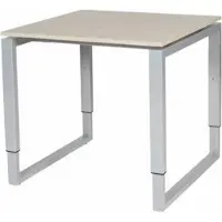 Schaffenburg Verstelbaar Bureau - Domino Plus 80x80 Eiken - alu frame