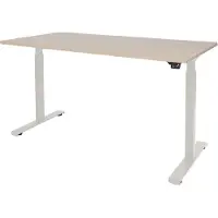 Schaffenburg Dextro Basic Zit-sta-bureau Rechthoekig Eiken T-Voet 1.200 (B) x 800 (D) x 705 (H) mm Melamine