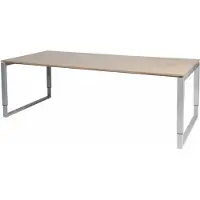 Schaffenburg Vergadertafel - Verstelbaar - 220x100 Havana Kersen - alu frame