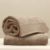 Cottoncounts Handdoek Maui stone 50x100 cm set van 2 stuks