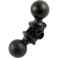 Ram Mounts UNPKD RAM ADJ DOUBLE 1Inch, Digitale camera accessoires, Zwart