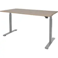 Schaffenburg Dextro Basic Zit-sta-bureau Rechthoekig Kersen T-Voet 1.200 (B) x 800 (D) x 705 (H) mm Melamine
