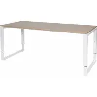 Schaffenburg Verstelbaar Bureau - Plus 180x80 robson - wit frame