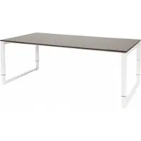 Schaffenburg Vergadertafel - Verstelbaar - 200x100 logan - wit frame