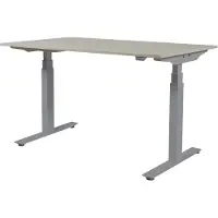 Schaffenburg Zit Sta Bureau - Plus Elek 160x80 Havana Kersen - alu frame