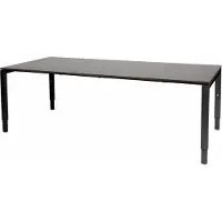 Schaffenburg Vergadertafel Domino - 220x100 logan - zwart frame