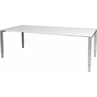 Schaffenburg Vergadertafel Domino - 200x100 grijs - alu frame