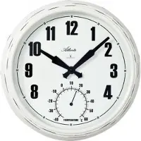 Atlanta Wandklok met thermometer modern design