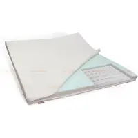 Slaaploods.nl Topmatras Pocketvering Koudschuim - 70x210 cm - BIO Katoen Tijk - 12 cm dik