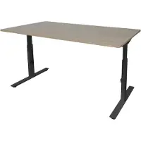 Schaffenburg Verstelbaar Bureau - Linesto 180x90 robson - zwart frame