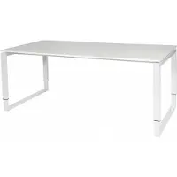Schaffenburg Verstelbaar Bureau - Domino Plus 180x90 wit - wit frame