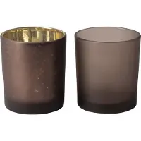 Gusta Theelichthouder Giftset 7x8cm Paars