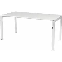 Schaffenburg Verstelbaar bureau CB - Slinger 160x80 grijs - wit frame
